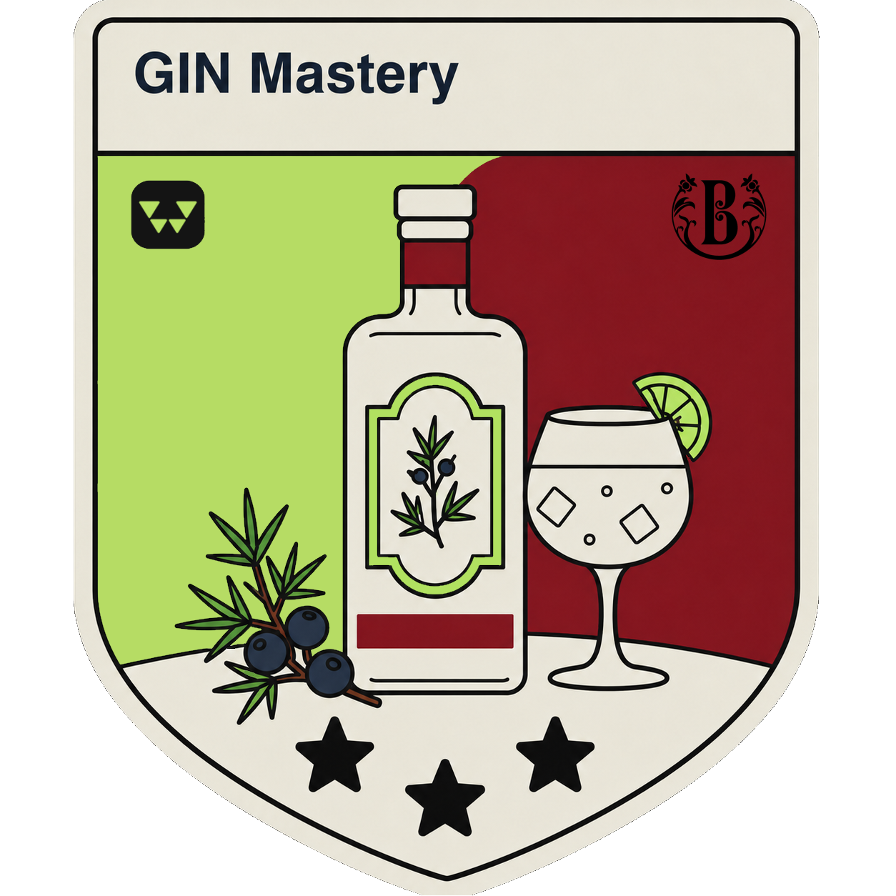 Gin Mastery certification badge